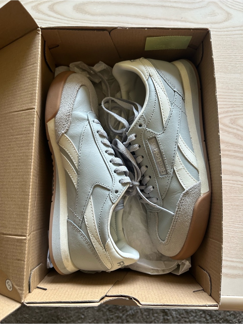 Reebok Classic Unisex Light Gray Tennis Shoes